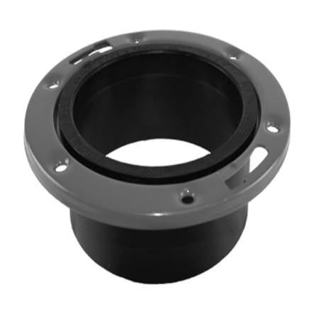 Charlotte Pipe And Foundry 4HubADJ Closet Flange ABS 00811 0800HA